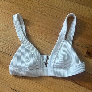 Hollister white bathing suit top